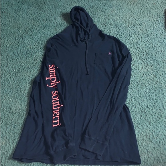 navy simply souther hoodie - Picture 1 of 4